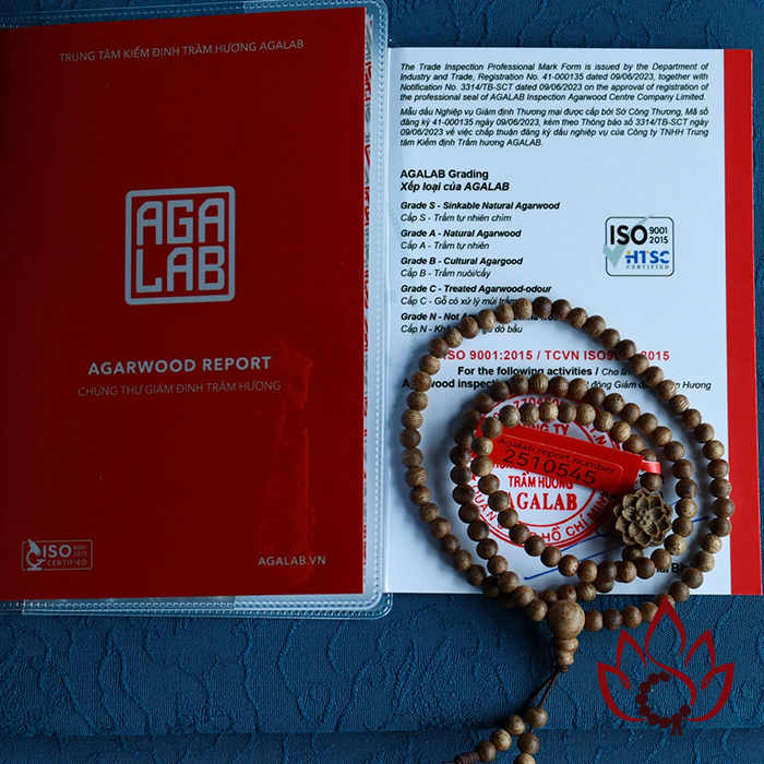 Vòng Trầm Hương 108 Hạt | 4 Ly | Trầm Tốc Kiến Tự Nhiên Lâu Năm